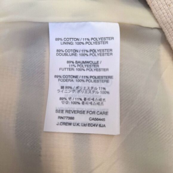 J. Crew Black & Cream Striped Pencil Skirt Sz 2 - Picture 8 of 14